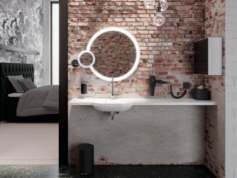 HEWI hotel bathroom Universal products in hotel bathrooms