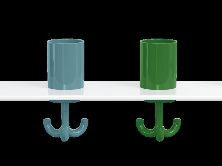 HEWI Zahnputzbecherleiste mit Haken Zahnputzbecherleiste mit Haken für Kinder