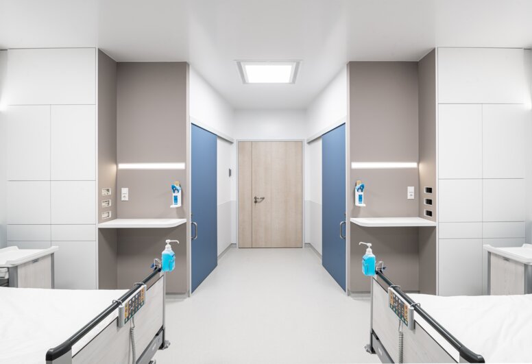 KARMIN patient room Hospital room with two beds