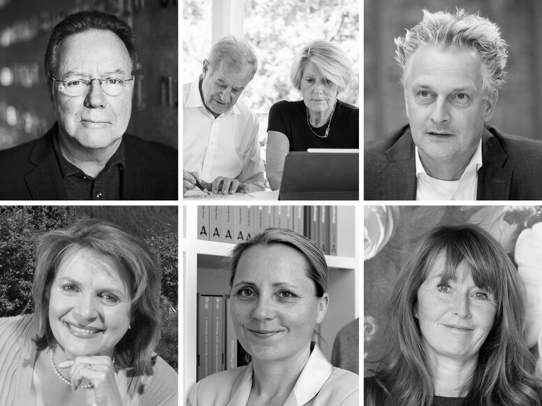 Experts Photo collage by Thomas Bade, Christine Nickl-Weller, Hans Nick, Boris Schade-Bünsow, Kornelia Grundmann, Natascha Meuser and Oona Horx-Strathern