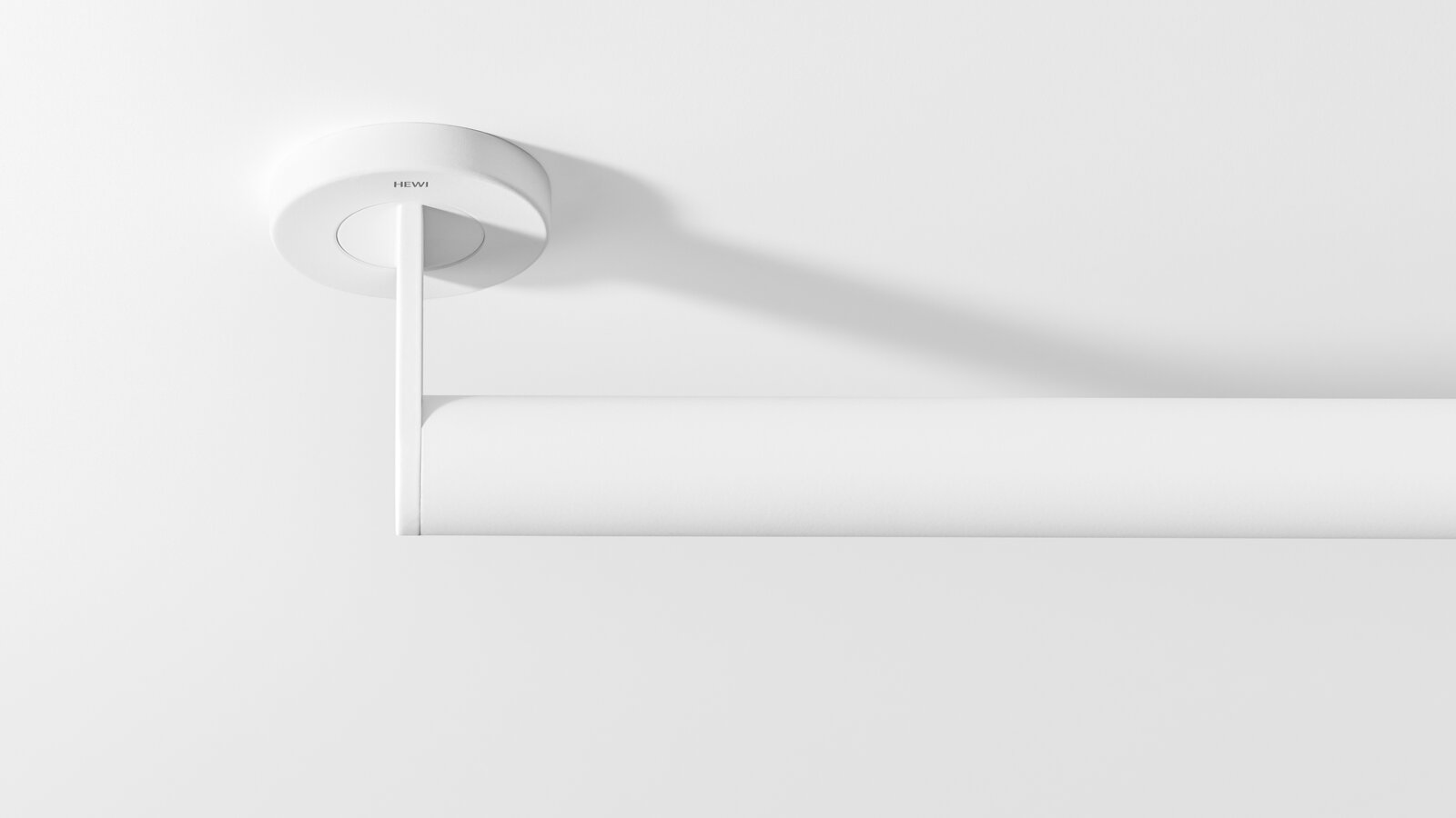 HEWI grab rail white matt Stainless steel grab handle in matt white colour