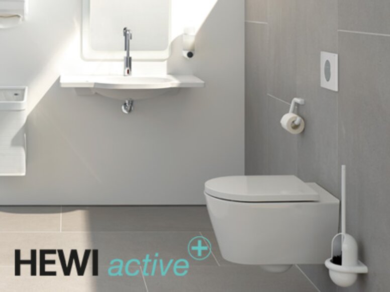 HEWI Active+ washbasin and WC
