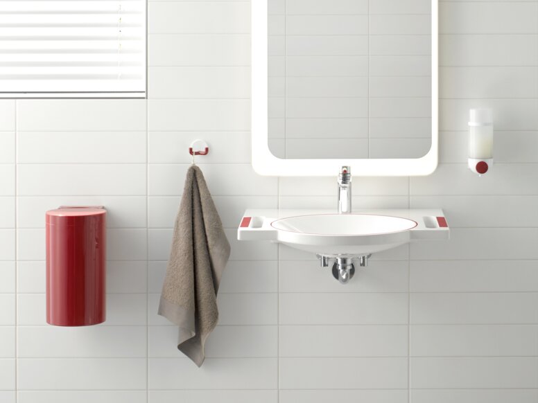 HEWI dementia bathroom in System 800 Dementia bathroom System 800K