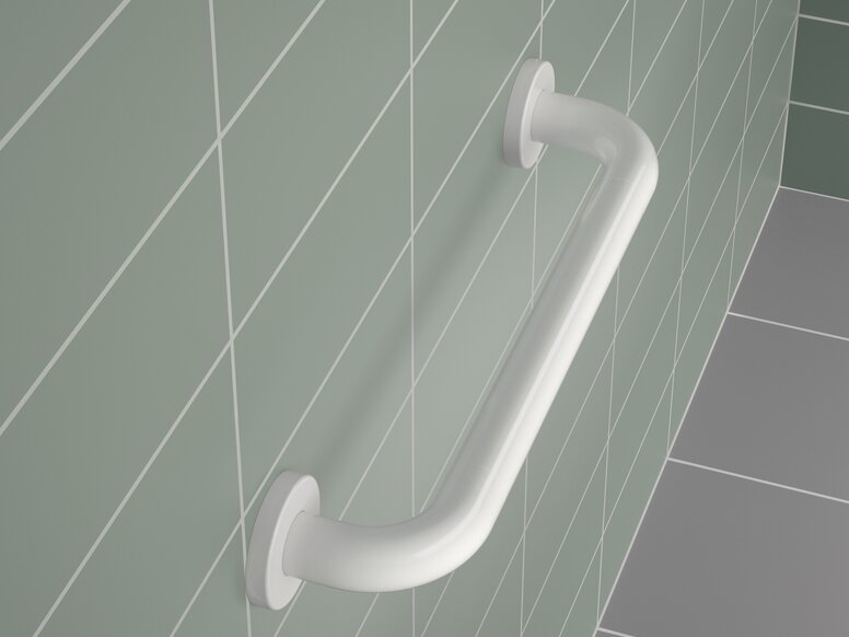 HEWI Adiposity grab rail white Adiposity grab rail in the colour white
