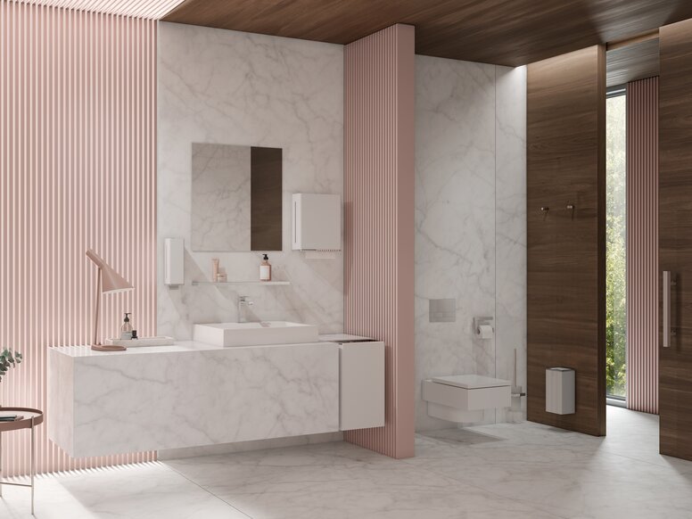 HEWI dispenser products in the bathroom Dispenser products in the bathroom